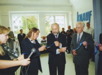 KNAUF mokymo centro atidarymas fakultete 2000